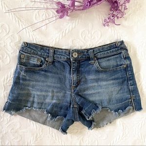 jalate | denim cutoff shorts size 3